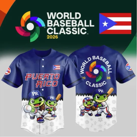 Discover World Baseball Classic Puerto Rico Team 2026 All Over Baseball Classic