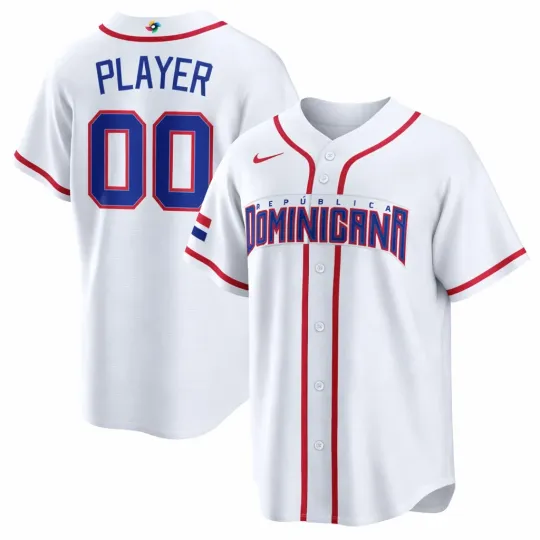 Discover Personalized World Baseball Classic 2026 Dominican Republic White Jersey Shirt