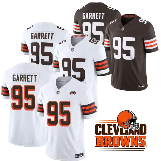 Men's Brownss #95 Myles Garrett Limited Player Jersey
