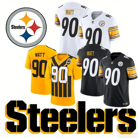 Discover Steeler Men's #90 T.J. Watt Game Player Limited Jersey