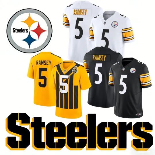 Discover Steeler Men's #5 Jalen Ramsey Game Player Limited Jersey