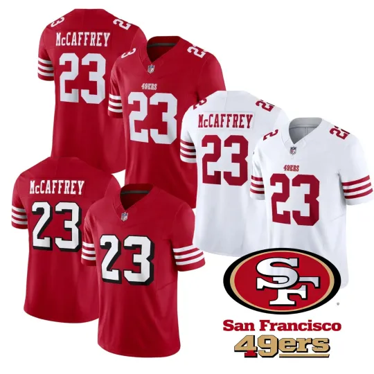 Discover Men's 49erss #23 Christian McCaffrey Limited Game Jersey
