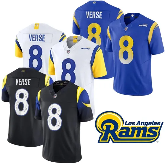 Discover Ramsss Men's  #8 Jared Verse Limited  Player Jersey