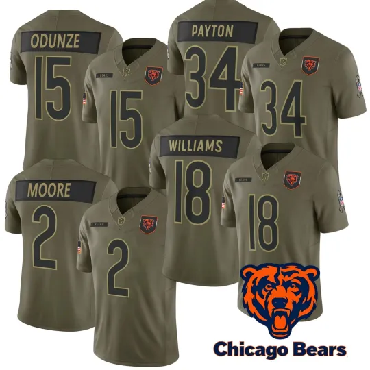 Discover Men's Bearss Olive 2025 Salute to Service Limited Jersey
