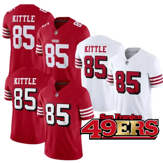 Discover Men's 49erss #85 George Kittle Limited Game Jersey Jersey