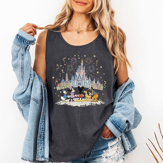 Discover Mouse Kingdom - Comfort Colors Tank, Disneyworld Happiest Place on Earth, Disneyland Shirt, Disney Girls Trip, Cute Disney Shirts