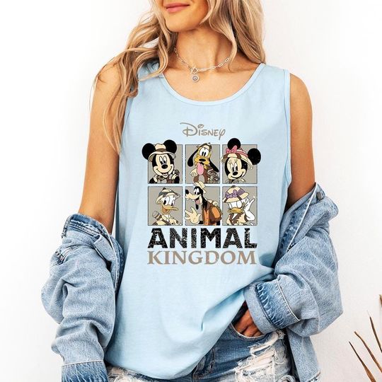 Discover Disney Animal Kingdom - Comfort Colors Tank, Disney Safari Shirt, Mickey Friends, Matching Animal Kingdom tee, Disney Wild Life Safari Mode