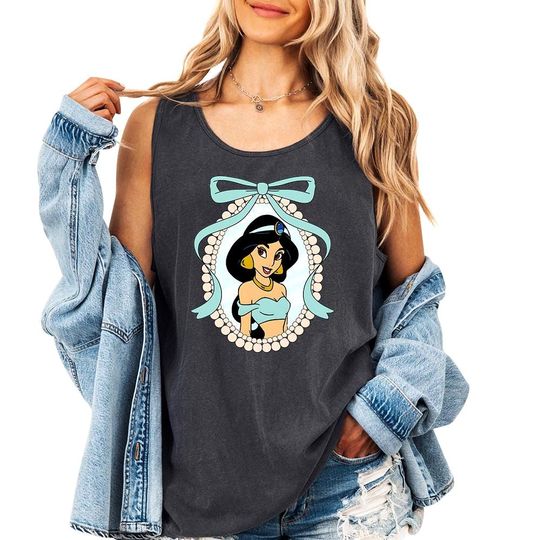 Princess Jasmine Ribbon Tank Top, Disney Princess Jasmine Shirt, Disney Girl Trip, Disney Birthday Girl, A Whole New World