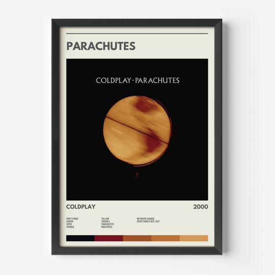 Discover Coldplay - Parachutes - Album Poster