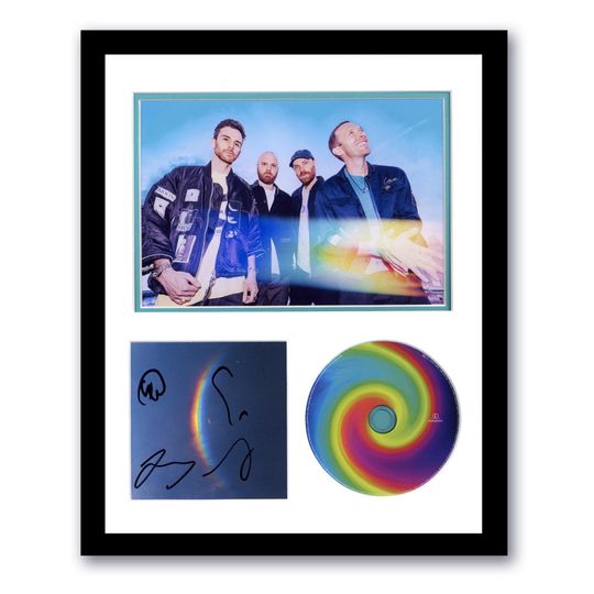 Coldplay "Moon Music" AUTOGRAPH Signed Poster