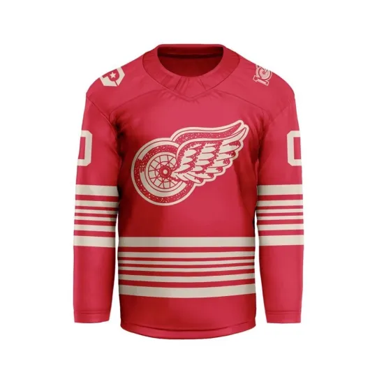 Discover Personalized Detroit Red Wingss 2026 Red Hockey Shirt - Size S to 5XL