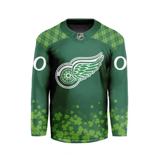 Discover Personalized Detroit Red Wingss 2026 Green Hockey Shirt - Size S to 5XL