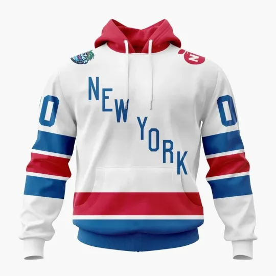 Discover Personalized New York Rangerss 2026 White Hoodie Pullover Shirt - S to 5XL