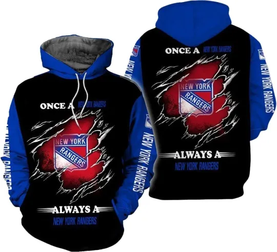 Discover New York Rangerss 2026 Black Hoodie Pullover Shirt - Size S to 5XL