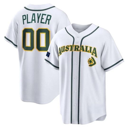 Discover Custom Men's/Youth Australia Team Jersey  2026 World Baseball Royal Fan Personalized Name Number Shirt