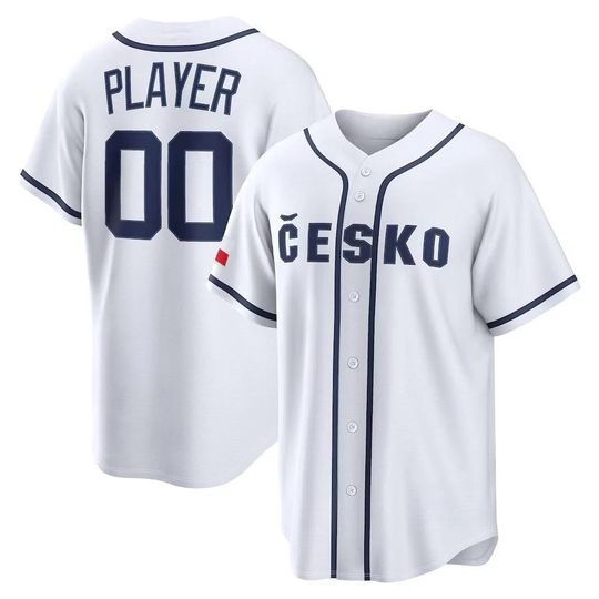 Discover Custom Men's/Youth Czech Republica Team Jersey  2026 World Baseball White Fan Personalized Name Number Shirt