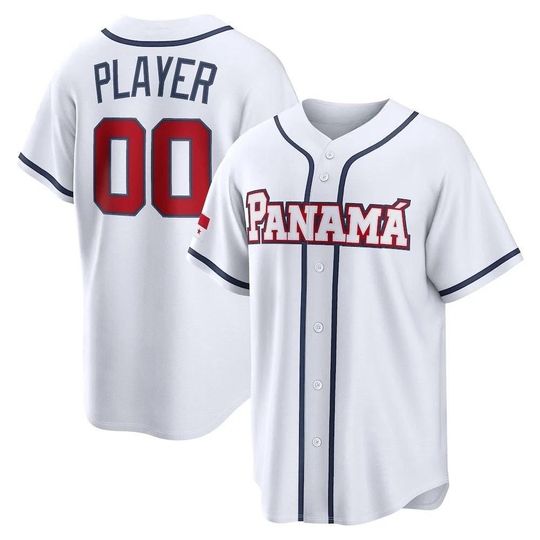 Discover Custom Men's/Youth Panam Team Jersey  2026 World Baseball White Fan Personalized Name Number Shirt