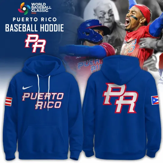 Discover 2026 World Baseball Classic Puerto Rico Team Hoodie Pullover Shirt - S to 5XL