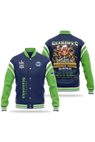 Discover 2026 Seatle Seahawkss Super B.owl Champs - All Over Print Baseball Jacket V05