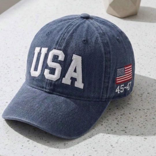 Discover Embroidered USA 250 Dad Cap Washed, Freedom USA Cap, Patriotic Gift, 4th July