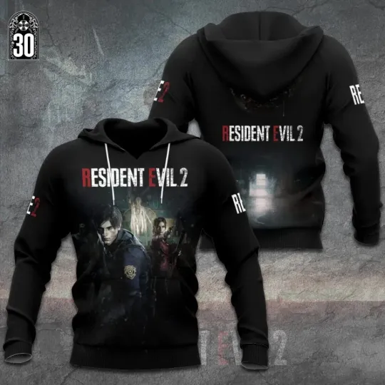 Discover Resident Evil 2 Remake 3D Apparel Shirt, Hoodie