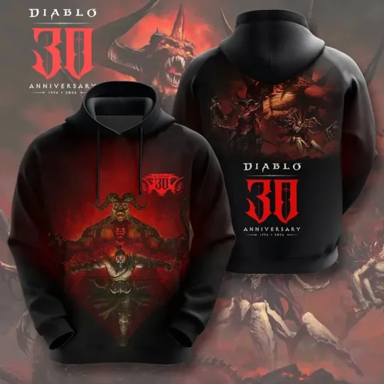 Discover Diablo 30th Anniversary 3D Apparel Shirt, Hoodie