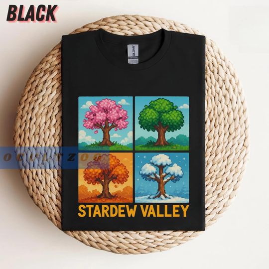 Stardew Valley Four Weathers Shirt, Pelican Town Merch, Stardew Valley Gamer Merch