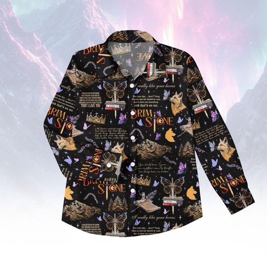 Discover Brimstone Blouse Shirt, Butterfly Fox Button Women Shirt, Nature Women Top, Women Blouse Top, Gift For Her