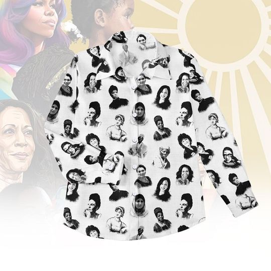 Discover Inspirational Women Blouse Shirt, Feminist Button Women Shirt, Iconic Women Top, Women Blouse Top, Gift for Activist Fan