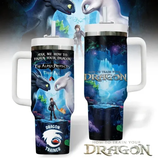 Discover Dragon Rider Friendship Fan Gift Tumbler 40oz With Handle