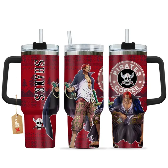 Discover Anime Red Black Sword Hero Fan Gift Tumbler 40oz With Handle