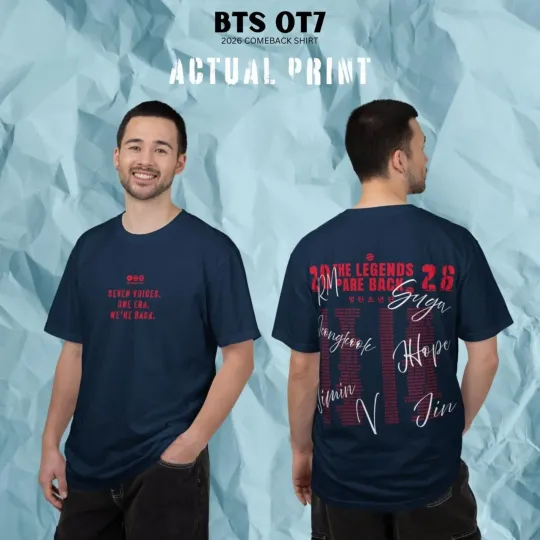 BTS Comeback Tour Shirt _ ARMY Concert Shirt, Fanmade Tee, Bangtan 2026 Shirt