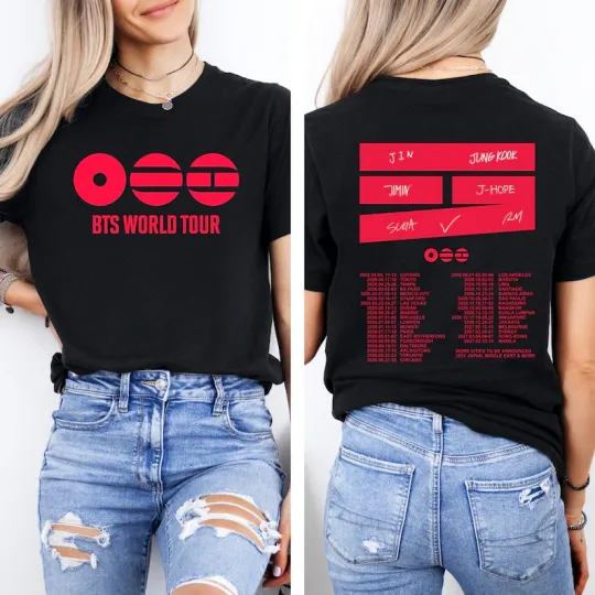 💯FASTSHIP - B.T.S World Tour 2026 shirt, BTS Concert 2026 Shirt, Army Fan Gift