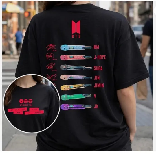 Discover BTS World Tour Comeback Graphic T-Shirt - Unisex Music Lovers