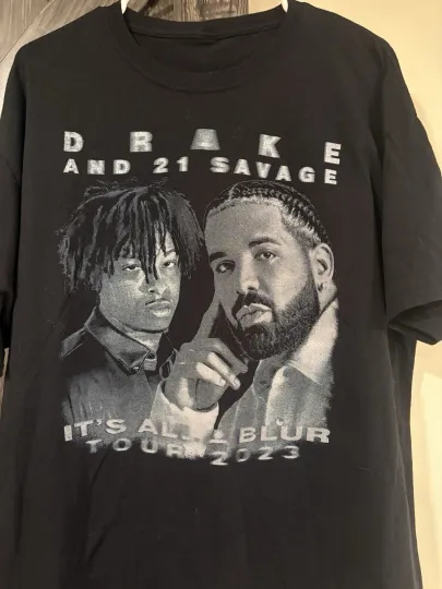 Discover Drake and 21 Savage Men's Shirt It’s All A Blur Tour 2023