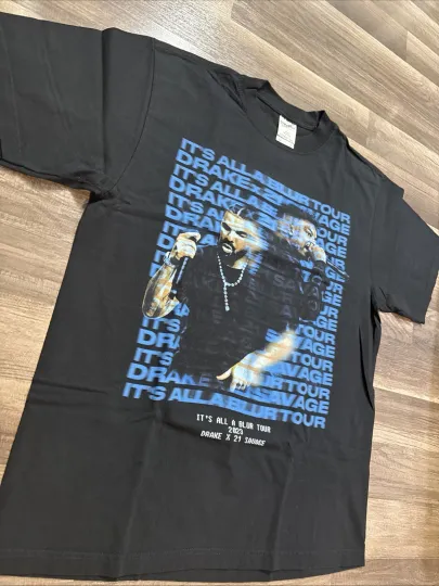 Discover Drake 21 Savage All A Blur Tour Shirt Mens New