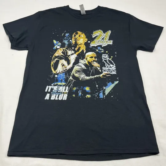 Discover Drake x 21 Savage Its All A Blur Tour Merch Album Unisex Adult T-shirt