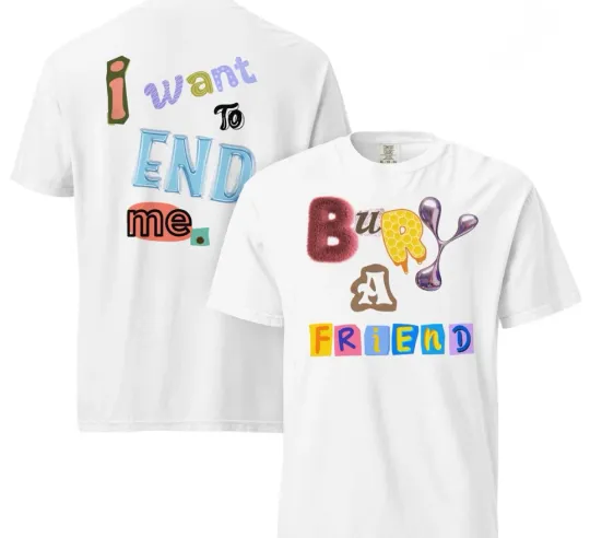 Billie Eilish Bury A Friend Lyric Festival & Concert Graphic Music Merch T-shirt