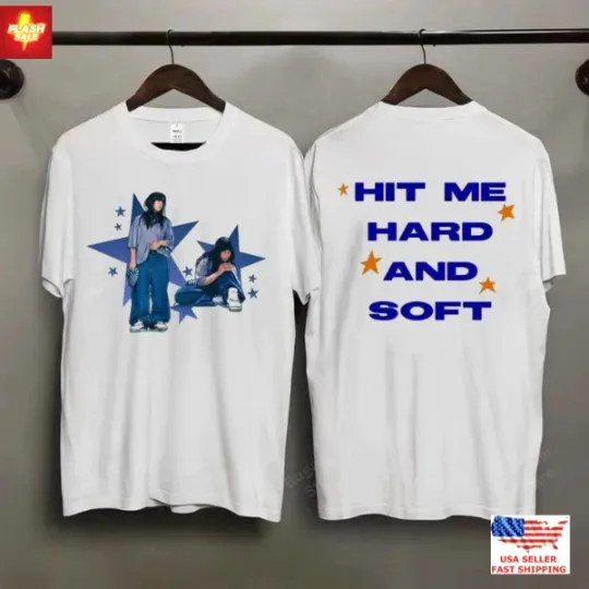 New Apparel Billie Eilish Hit Me Hard and Soft Tour 2025 T-Shirt, Concert Merch
