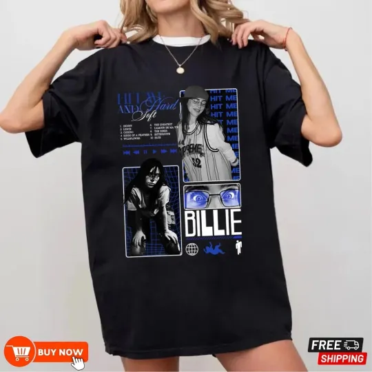 Discover Billie Eilish Hit Me Hard Album T-Shirt Multicolor Merch 2025 Unisex