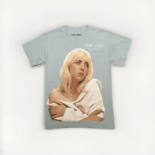 Billie Eilish Happier Than Ever Shirt Portrait AOP Tour Merch