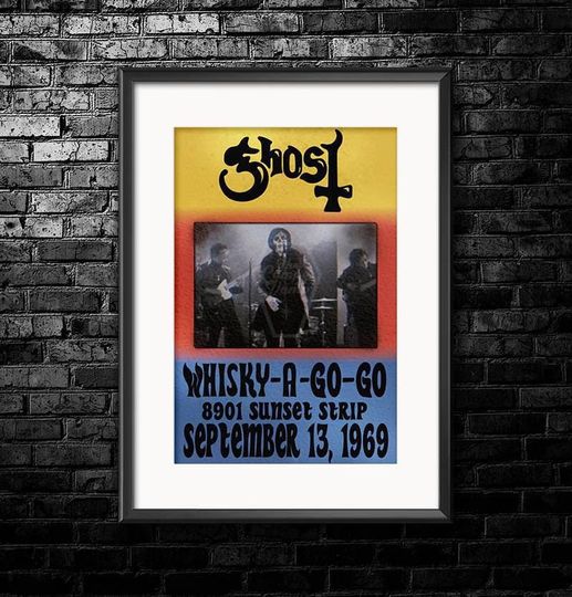 Discover Ghost at Whisky-A-Go-Go 1969 Poster 11x17 Digital Download