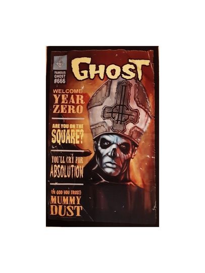 Discover Ghost  flag  - "Magazine" Textile Licensed Poster Flag