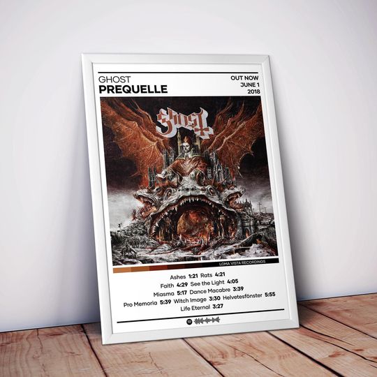 Discover Ghost - Prequelle Poster | Album Cover Poster | 4 Colors | High Quality Prints | Heavy Metal Wall Decor | Music Gifts | Free USA Shipping
