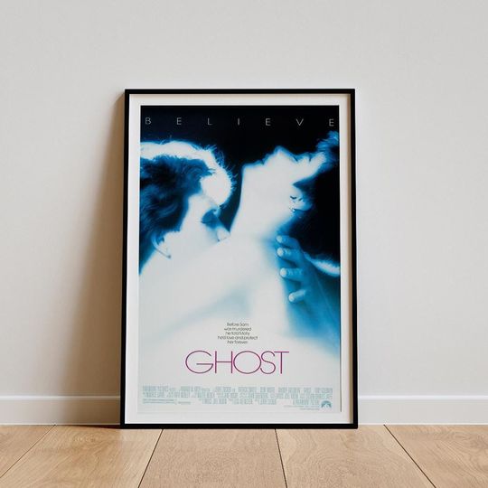 Discover Ghost (1990) Movie Poster, Classic Movie Wall Art, Vintage Art Print, Home Decor, Canvas Poster, Christmas Gift