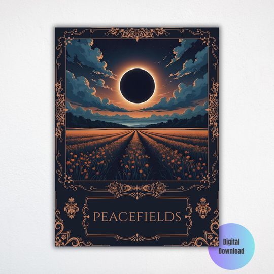 Discover Peacefields Fan Art Poster, Inspired by Ghost (Digital Art Print)