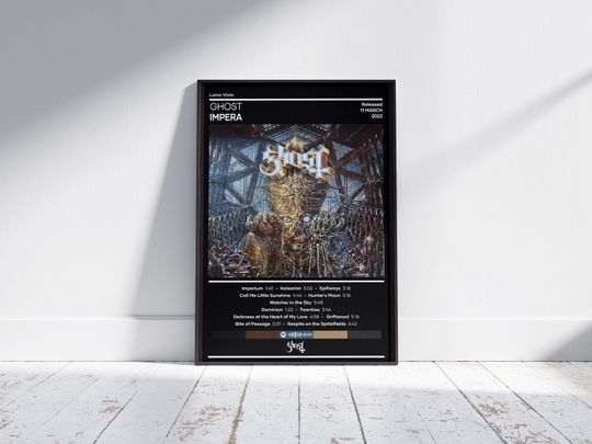 Discover Ghost Poster | Impera Poster | Metal Music Poster | Album Cover Poster | Music Poster Gift | Wall Decor | 4 Color | Room Decor