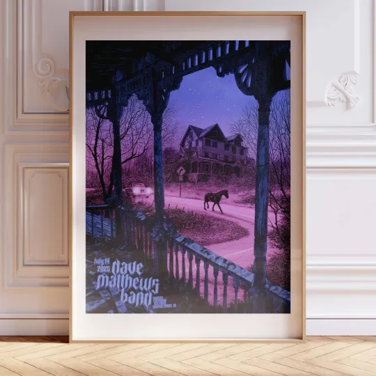 Dave Matthews Band Poster July 19 2023 Ghost House Horse Road Art Print