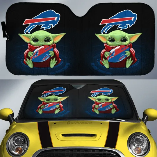 Discover Buffalo Bills Car Sun Shade, Car Accessories