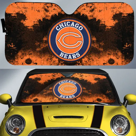 Chicago Bears Car Sun Shade, Car Accessories